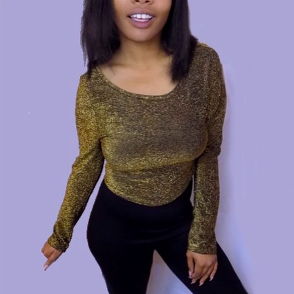 Shimmer Long Sleeve Top